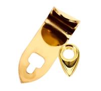 Abaodam Soporte para Pulgar Dorado de Saxofón de Metal Que Proporciona Comodidad y Mejora la Estabilidad Gancho Mango del Pulgar Derecho