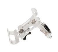 Abaodam Soporte para Teléfono Móvil de Motocicleta en Manillar de Aluminio Titanio sin Rotación Abrazadera Antivibración Compatible Smartphones y GPS para Uso en Carretera y Ciudad