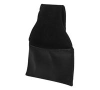 Abaodam Soporte para Tizas de Billar Bolsa Portátil para Tiza de Taco de Billar PU Cuero Negro Resistente al Desgaste Fácil de Llevar Colgable Bolsillo