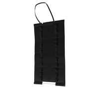 Abaodam Soporte Portátil para Baquetas de Batería de Pared Base Negra y Varilla de Madera, Organizador para 12 Pares, Exhibidor Compacto para Accesorios de Percusión en Espacios Reducidos