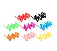 Abaodam Soportes para Tacos Apilables Juego de 8 de Plástico en Forma de W Diseño Ondulado Triangular y Aptos para Lavavajillas, para Servir Comida