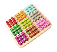 Abaodam Sudoku de Madera Educativo para Tablero Didáctico de y Razonamiento Juguete Infantil de Entrenamiento Mental y Desarrollo Cognitivo