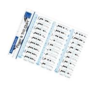 Abaodam Tabla De Acordes Para Principiantes Tabla De Flauta Vertical Para Estudiantes Guía De Entrenamiento Para Flauta De Póster Para Practicar Casa o Escuela