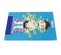 Abaodam Tablero de Fieltro Cuerpo Humano 56x82 Cm para Aprendizaje Preescolar, Herramienta Educativa Interactiva, Póster Didáctico de Actividades y Cuentos Divertidos