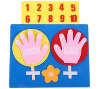 Abaodam Tablero de Matemáticas de Fieltro 25X20 CM Juguete Educativo para Contar y Aprender Suma y Resta Material Resistente de Tela No Tejida Juguete Cognitivo Práctico para