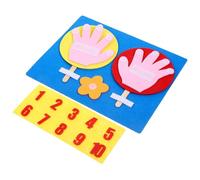 Abaodam Tablero de Matemáticas de Fieltro 25X20 CM Juguete Educativo para Contar y Aprendizaje Temprano Material No Tejido Resistente y Práctico para Suma y Resta