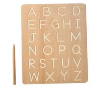 Abaodam Tablero de Ortografía del Alfabeto de Madera de Haya para Tablero para Enseñar Las Letras Juguete Educativo de Práctica Alfabeto Seguro para Preescolares y Pequeños