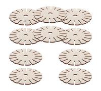 Abaodam Tablero de Tejido de Pulseras de Madera 16 Ranuras, Portátil y Antideslizante para Actividades en Casa y Creación de Joyería Diy, Paquete de 10 Piezas
