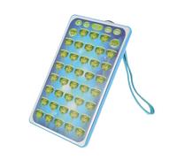 Abaodam Tableta Educativa Infantil Árabe con Segmentos Didácticos Juguetes para Aprendizaje Temprano del Idioma Árabe Diseño de Dibujos Animados para Bebés sin Batería Azul