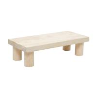 Abaodam Taburete de Baño Madera Beige, Reposapiés Cómodo y Resistente para Uso Hogar, Adecuado para Facilitar el Acceso Seguridad Baño