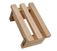 Abaodam Taburete Pequeño de Madera Estructura Estable y Resistente al Peso, Diseño Simple Adecuado para Baño o Uso Doméstico como Reposapiés