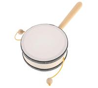 Abaodam Tambor De Madera Hecho A Mano Para Niños Sonajero Tradicional Tambor Para Bebés Juguetes Musicales Para Preescolar.