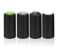 Abaodam Tapas de Batería para Micrófono Inalámbrico 4 Piezas Plástico Colores Compatible Pgx24 Slx24 Pg58 Beta58 Accesorio para Uso en Escenario Ktv Reuniones
