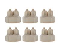 Abaodam Tapas de Botellas de CO2 caseras, Generador de CO2, Reactor casero de dióxido de Carbono, 6 Piezas, plástico ABS, para Acuario y Plantas en Montaje DIY