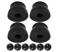 Abaodam Tapas de Tuercas de Plástico Negro 10 Unidades para Parques Infantiles Cubiertas Protectoras para Pernos y Tornillos Accesorios Seguros para Áreas de Juego Interiores y