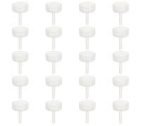 Abaodam Tapas para Botellas de Incubadoras de Huevos de Camarón Salmuera, Plástico Transparente, 20 Piezas, Accesorio para Acuarios, Criadero de Artemia, Uso en Tanques de Cría