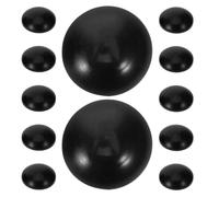 Abaodam Tapas para Patas de Trampolín, Cubiertas de Hongo de Goma Negro, 12 Pcs, Ajuste Seguro y Resistente al Desgaste para Tubos de Acero y Varillas de Trampolín, para Parques
