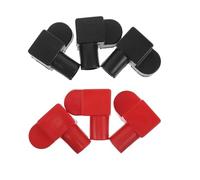 Abaodam Tapas Protectoras de Terminales de Batería para Automóvil, Cubiertas Aislantes Rojas y Negras, Material Resistente a Altas Temperaturas, Kit de 6 Piezas para Protección