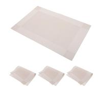 Abaodam Tapete de Práctica para Decoración de Uñas para Principiantes y Profesionales, 4 Piezas de Pvc Blanco Diseño Ruso, Antideslizante y Reutilizable para Salón o Escritorio