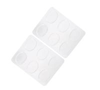 Abaodam Tapetes De Sordina Autoadhesivos Para Caja De Batería Almohadillas De Gel De Sílice Duraderas y Lavables 12pcs/set Color Transparente