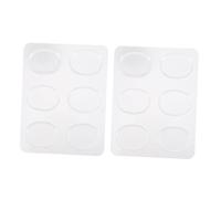 Abaodam Tapetes Silenciadores de Silicona Autoadhesivos para Batería, 12 Piezas Transparentes, Ideales para Práctica en Casa y Supresión de Sonido