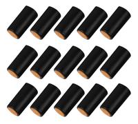 Abaodam Tapones Ahorrar para Bordes para Evitar de Redondeados Espacio y Rasguños Retráctiles de Pvc Negro, 300 Unidades, Diseño Pequeño Delicado Botellas Vino Tinto