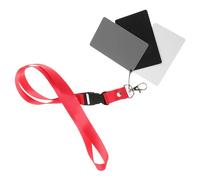 Abaodam Tarjeta de Balance de Blancos Portátil 18% Gris Aleación de Aluminio, Ligera y Precisa para Fotografía y Medición de Exposición en Estudio y Exteriores