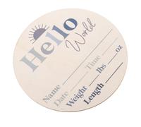 Abaodam Tarjeta De Crecimiento Bebé Letrero Nacimiento Madera Decoración Infantil 12 Meses