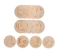 Abaodam Tarjetas Digitales para Marcar Logros Mensuales Hechas De Madera Diseño De Animales para Registrar Avances Primer Año