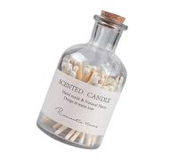 Abaodam Tarro De Cerillas Botella De Fósforo Cerillas Para Velas Almacenamiento Vidrio