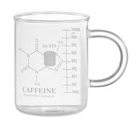 Abaodam Taza de Café de Vidrio con Escala Precisa y Diseño Resistente a Cambios de Temperatura, Taza Medidora Elegante para Preparación de Espresso y Decoración del Hogar