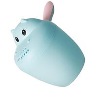 Abaodam Taza de Champú para Bebés Azul de Pp Segura y Práctica, Taza Multifuncional para Baño Infantil Diseño de Animal Pequeño