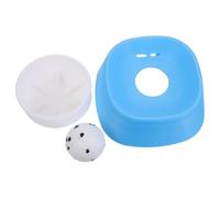 Abaodam Tazón para Perros de Alimentación Lenta Pequeño Azul Bola Interactiva Antideslizante para Lamer Caldo de Hueso y Golosinas Líquidas, Comedero Enriquecedor para Mascotas