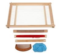 Abaodam Telar Manual de Madera para Principiantes, Herramienta de Tejido DIY Versátil, Kit de Bricolaje para Tapiz y Manualidades en Madera Color Aleatorio