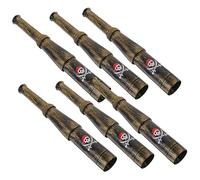 Abaodam Telescopios Piratas Monoculares para Niños 6 Piezas 7.28 Pulgadas Plástico Resistente para Juegos Educativos y Fiestas Temáticas Infantiles