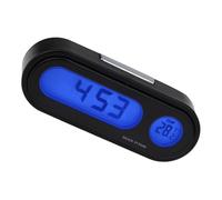 Abaodam Termómetro Digital para Coche Diseño Único, Pantalla de Temperatura Led, Material Abs, Fácil de Instalar y Función de Arranque Botón para Tablero