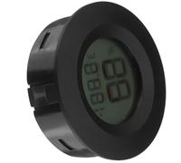 Abaodam Termómetro Higrómetro Digital Negro para Interiores Pantalla Lcd Fácil de Leer y Medición de Temperatura, Adecuado para Escuelas y Mercados, Material Plástico