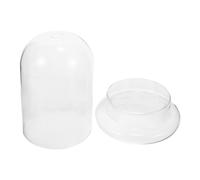 Abaodam Terrario de Plantas Grande de Vidrio Transparente Campana de Cristal y Cúpula Orificio para Micropaisaje DIY, Decoración Interior y Macetero Ecológico para Oficina y Hogar