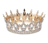 Abaodam Tiara Estilo de Imitación Vintage Princesa de Gemas Corona de Aleación Ligera Resistente al Desvanecimiento, Accesorio Aleatorio para Bodas y Fiestas Nupciales Varios estilos