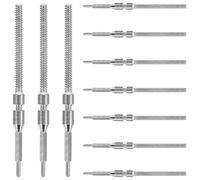 Abaodam Tija de Reloj Mecánica 8200 10 Piezas Reutilizables de Metal para Reparación y Extensión Accesorio para Cuerda Herramienta Práctica para Mantenimiento de Relojes