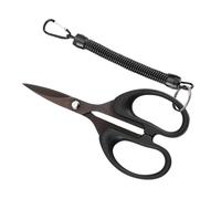 Abaodam Tijeras de Pesca Compactas de Inoxidable con Recubrimiento de Titanio Cortador Multifuncional para Línea Trenzada y Sedal Ergonomía Antideslizante para Aparejos y Uso Profesional