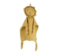 Abaodam Toalla de Apego para Niña Doble Algodón con Muñeco León Amarillo y Seguro para Recién Nacido y Regalo Shower