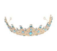 Abaodam Tocado de Princesa Aleación de Zinc y Cristales para Mujer, Diseño Barroco Europeo Elegante y Ajuste Seguro para Bodas y Fiestas de Cumpleaños