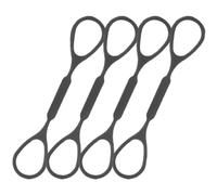 Abaodam Tope de Corredera para Trompeta de Silicona Negro, Pequeño y Ligero, Fácil de Llevar, 4 Piezas para Uso Profesional y Competencia Musical