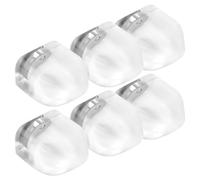 Abaodam Topes de Puerta Magnéticos de Silicona Autoadhesivos, 6 Unidades Transparentes, Protección Anticolisión para Paredes y Suelo sin Taladro, para Dormitorios y Espacios de Trabajo