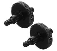 Abaodam Tornillo de Puente Ajustable para Contrabajo de Metal, Repuesto de 1 Par para Puente de Doble Rosca, Accesorio Profesional para Ajuste y Reemplazo en Instrumentos de Cuerda