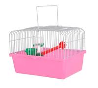 Abaodam Transportín para Aves Portátil Jaula De Viaje Ligera con Comedero Bebedero y Percha para Periquitos y Loros Diseño Espacioso y Duradero para Excursiones Al Aire