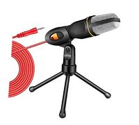 Abaodam Tripod Microphone Stand with Voice Tube Holder for Pc Streaming Adjustable Height Microphone Accessories for Live Shows and Recording