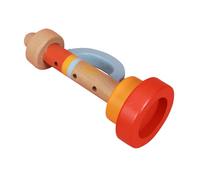 Abaodam Trompeta de madera portátil para educación temprana, instrumento musical para jugar en casa y desarrollo de la imaginación para fiestas y festivales