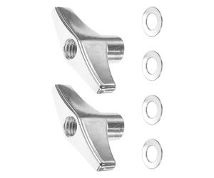 Abaodam Tuercas de Apriete Manual para Platillos de Batería, Juego 4 Piezas Metálicas Duraderas, Accesorios Compatibles para Hi-hat y Batería, Sujeción Segura y Estable en Presentaciones